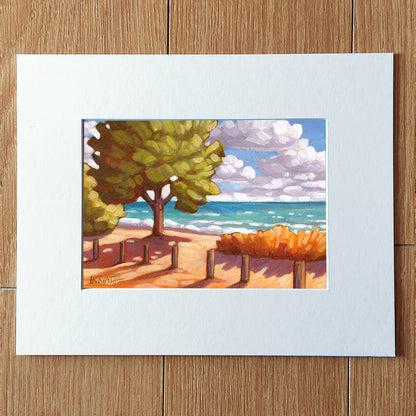 Lake View Summer - Original Painting on Paper