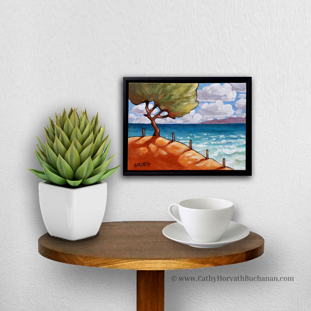Beach Tree - Original Painting in a setting