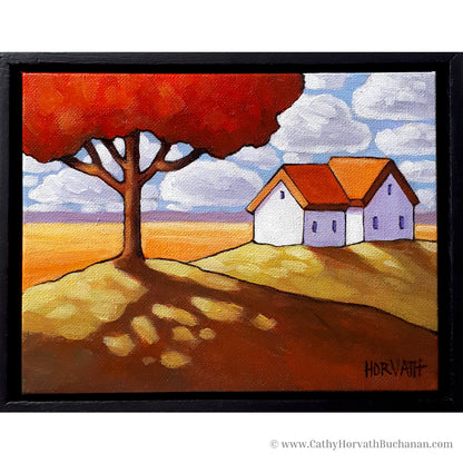 Red Tree Cottage Plains - Original Painting