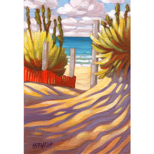 Port Franks Beach Path - Original Painting on Paper