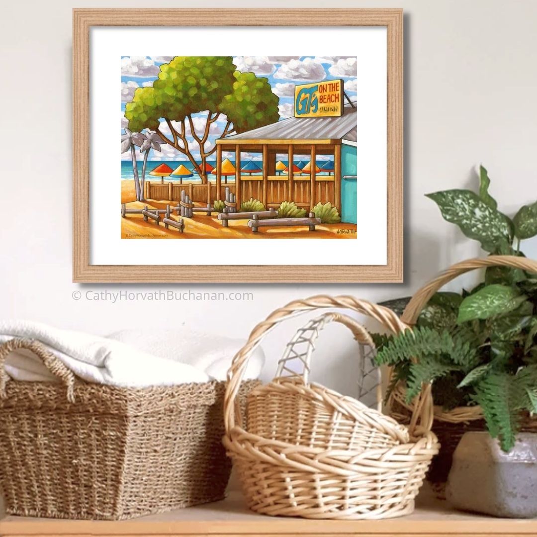 Port Stanley GT's on the Beach - Art Print by artist Cathy Horvath Buchanan