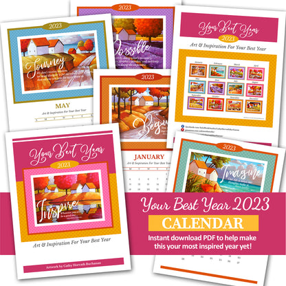 2023 Calendar Inspirational Download PDF Printable