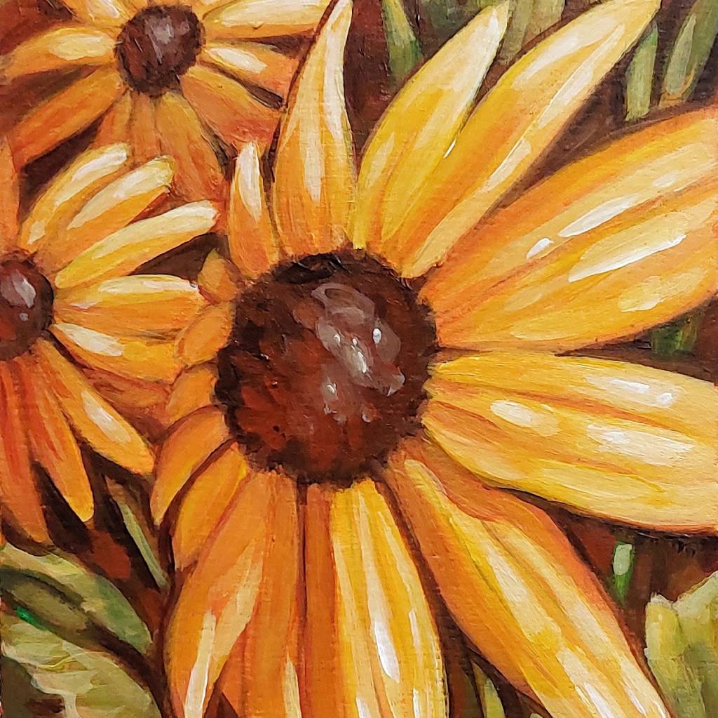 DAY 13 - Rudbeckia Original Painting a Day