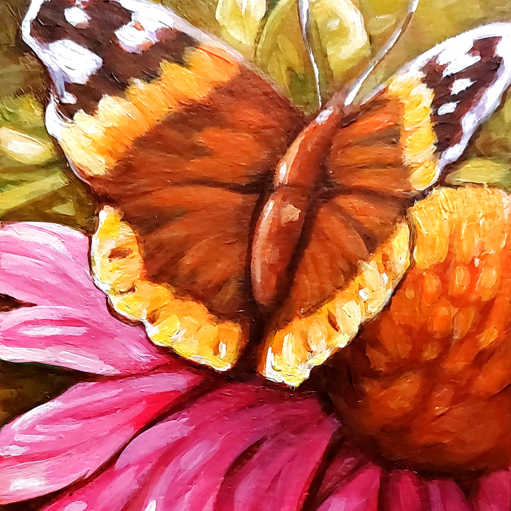DAY 18 - Butterfly Flower Original Painting a Day