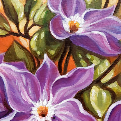 DAY 11 - Clematis Original Painting a Day