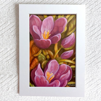 DAY 4 - Crocuses Original Painting a Day