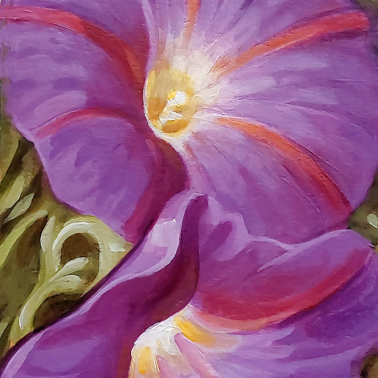 DAY 27 - Morning Glories Original Painting a Day