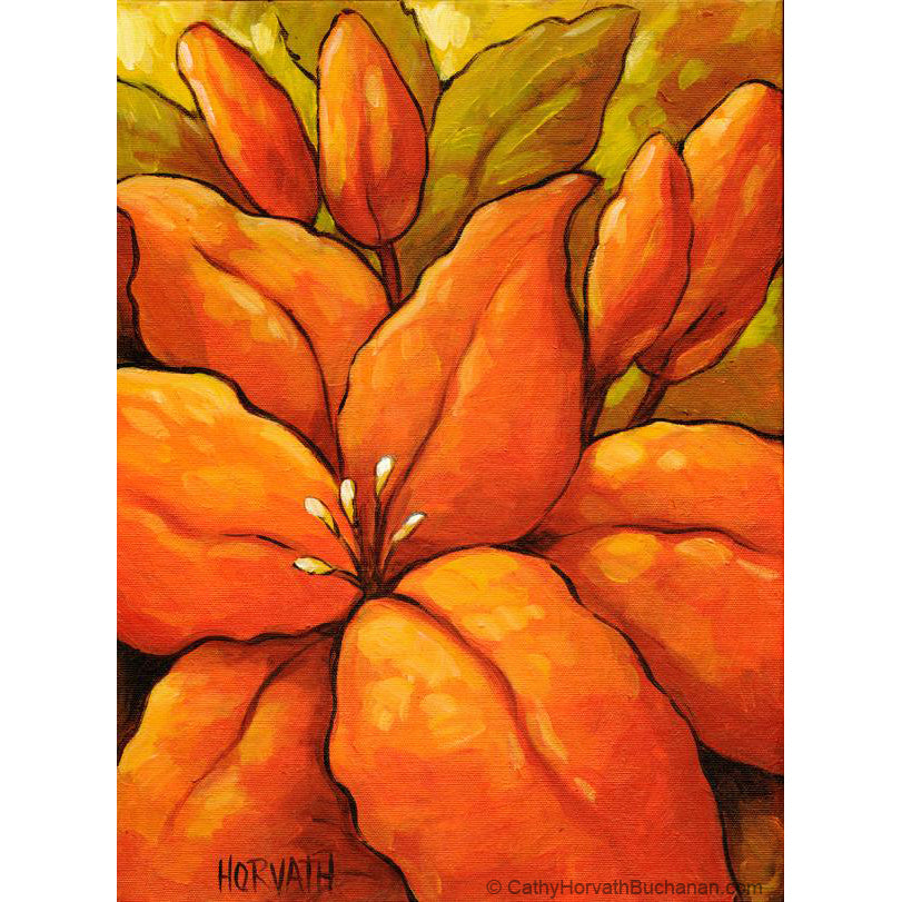 orange blossom painting by cathy horvath buchanan