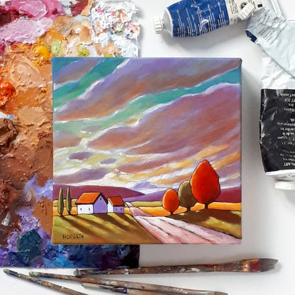 Road to Colorful Sky - Original Painting
