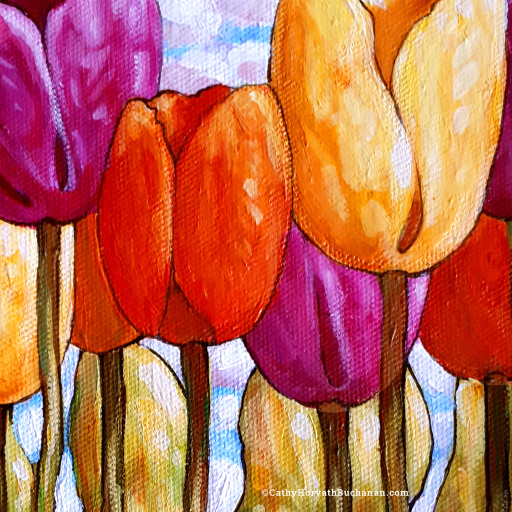 Tall Tulips II - Original Painting