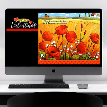 Happy Valentine's - Digital Device destop laptop Wallpaper