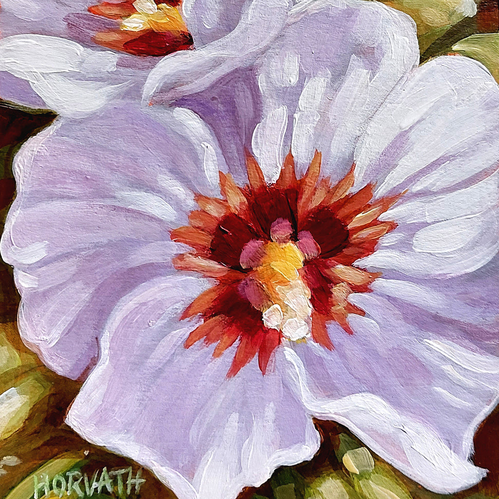 DAY 19 - White Blooms Original Painting a Day