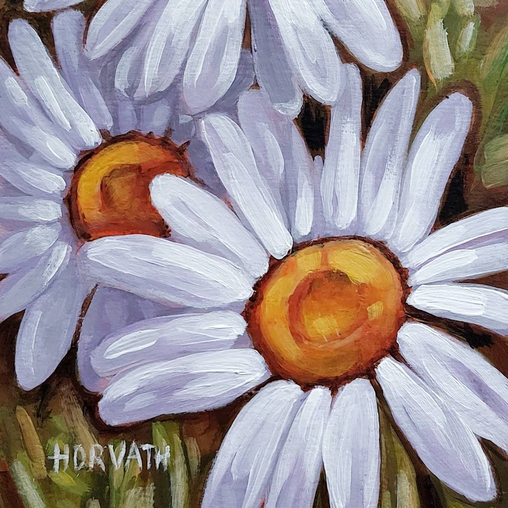 DAY 23 - Wild Daisies Original Painting a Day