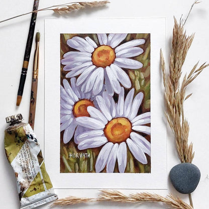 DAY 23 - Wild Daisies Original Painting a Day