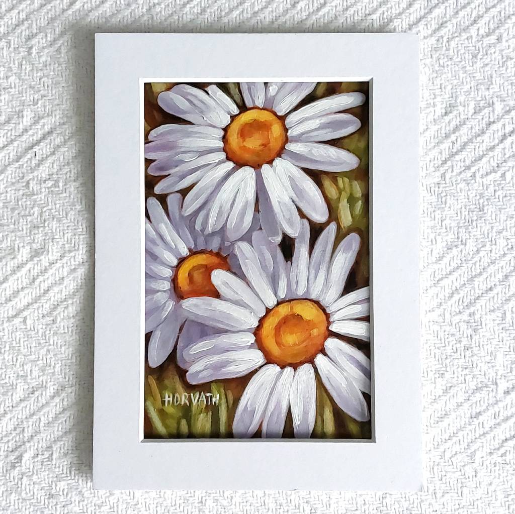 DAY 23 - Wild Daisies Original Painting a Day