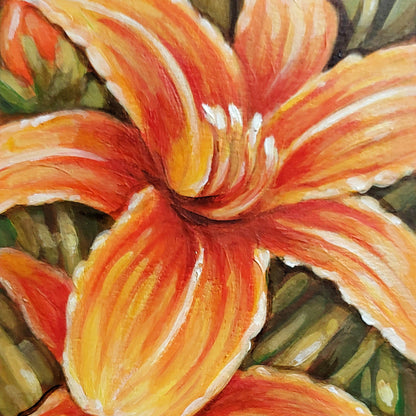 DAY 17 - Wild Lilies Original Painting a Day